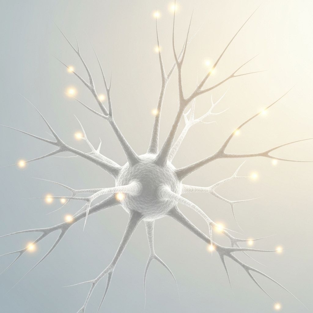 Neuron branches and dendrites showing brain cell structure